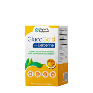 GlucoGold with Berberine - 90 Tablets (90 Servings) | GNC